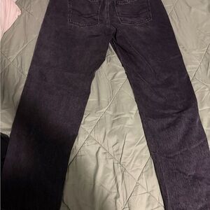 American Eagle Outfitters Women's Black Corduroy Jeans